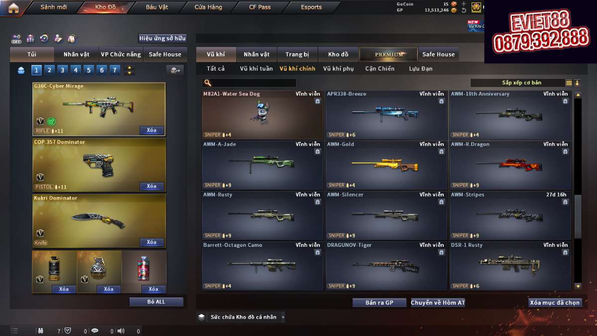 shop acc cf uy tin gia re